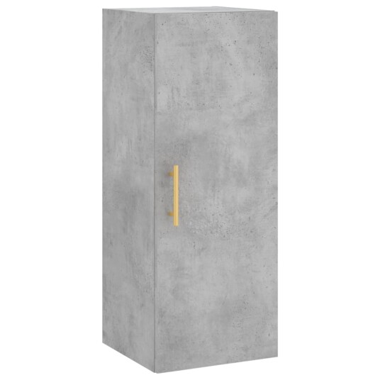 vidaXL Highboard betonggrå 34,5x34x180 cm konstruert tre 8720845485238