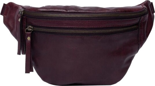 Re:Designed by Dixie Faust Urban bumbag i skinn Dark Cherry