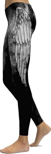Mørke Tights med Vinger Medium