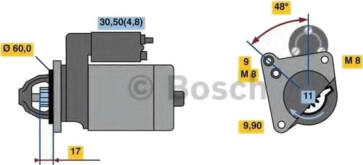 BOSCH 0 986 023 050 Starter