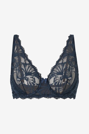 La Redoute Collections Romane Bh med halterneck Blå La Redoute Collections Romane Bh med halterneck Blå