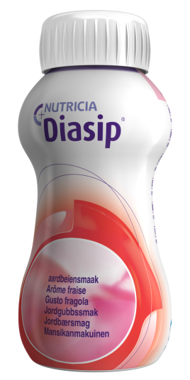 Diasip Fullverdig næringsdrikk med lav glykemisk indeks GI Jordbær 4x200 ml Diasip Fullverdig næringsdrikk med lav glykemisk indeks GI Jordbær 4x200 ml