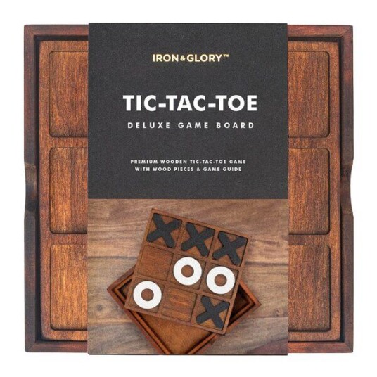 Iron & Glory Tre Tic-Tac-Toe Barnespill 14x14 cm