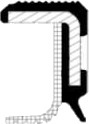 Akseltetningsring, kamaksel CORTECO 15015977B