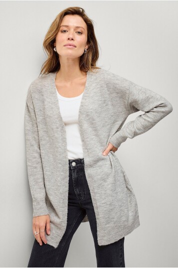 Ellos Collection Strikket cardigan Grå Ellos Collection Strikket cardigan Grå