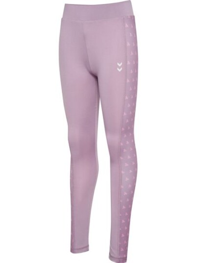 Hummel Mid waist treningstights lavender mist 140 Hummel Mid waist treningstights lavender mist 140