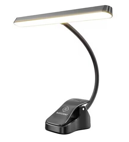 Glocusent Music Stand Wireless Light for Music Stand USB-C 4000mAh (black)