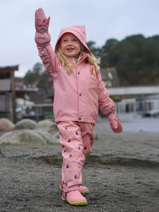 Kattnakken Regnsett Plask Rosa 92 Kattnakken Regnsett Plask Rosa 92