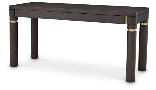 Carmel skrivebord mocha eikefanér