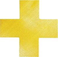Gulvmarkering Kryds Duraline Strong 150X0,7X150 Mm Gul 10 Stk.