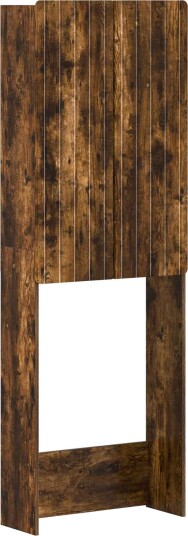 vidaXL Toalett skap ZWOLLE Røkt Eik 66 x 25,5 x 190 cm Konstruert tre