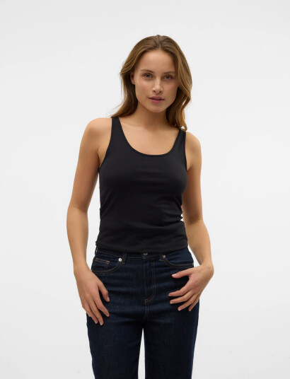 Vero Moda Vmmaxi My Soft Uu Tank Top Noos - Black - S