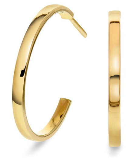 Pan Jewelry Øreringer i 585 gult gull med 22 mm i diameter