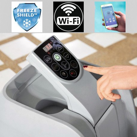 Oppgrader til WiFi Kun ved kjøp av spa Org. pumpe byttes ut til WiFi pumpe. Ikke for HydroJet modeller. Oppgrader til WiFi Kun ved kjøp av spa Org. pumpe byttes ut til WiFi pumpe. Ikke for HydroJet modeller.