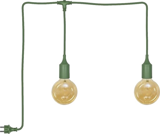 Osram Endura Decor oppladbar utendørs pendellampe 6 meter grønn