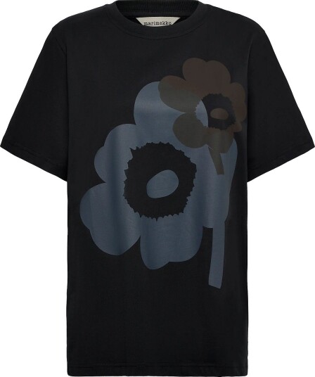 Marimekko Embla Unikko Placement - BLACK, GREY, DARK BROWN - S