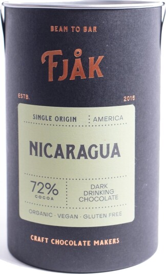 Fjåk 72% Single Origin Dark Nicaragua Drinking Chocolate Fjåk 72% Single Origin Dark Nicaragua Drinking Chocolate