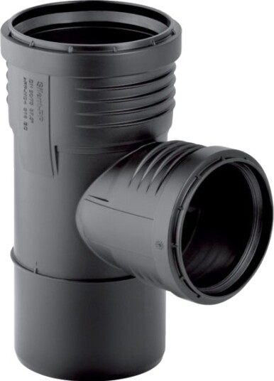 Geberit 75 x 40 mm x 87,5° Grenrør Silent PP
