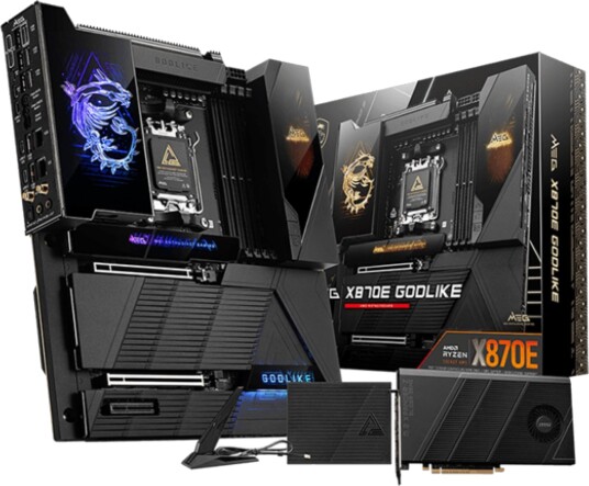 MSI MEG X870E Godlike Hovedkort med AM5 Socket og DDR5 RAM