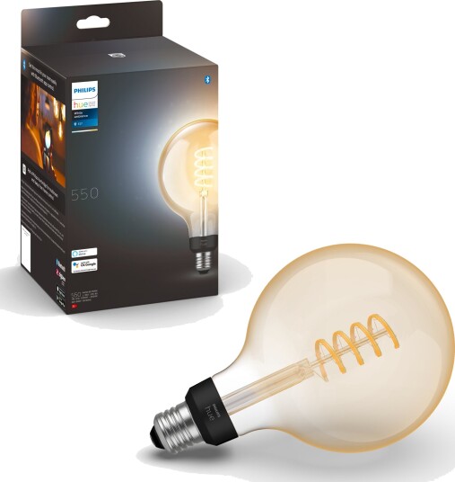 Philips Hue WA Lyskilde 7W Filament G125 E27 - 60535 Philips Hue WA Lyskilde 7W Filament G125 E27 - 60535