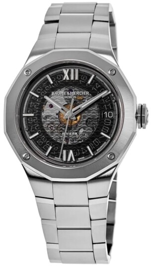 Baume & Mercier Herreklokke M0A10715 Riviera Grå/Stål Ø39 mm