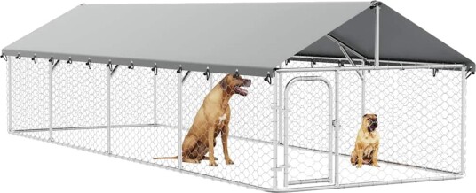 Vidaxl Utendørs Hundegård Med Tak 600X200X150 cm