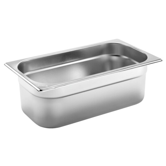 PULSIVA Kantine Basic GN 1/3; Størrelse GN 1/3, 4l, 32.5x17.6x10 cm (LxBxD); Sølvfarge