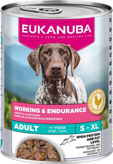 Eukanuba Våtfôr Adult Special Care Working & Endurance Sparepakke 12 X 400 G Eukanuba Våtfôr Adult Special Care Working & Endurance Sparepakke 12 X 400 G