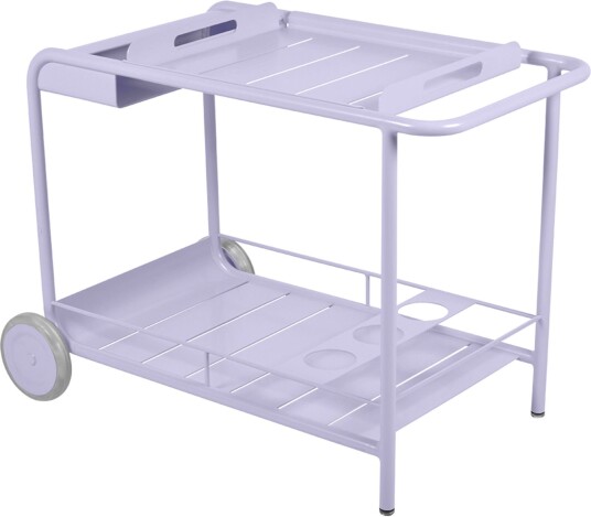 Fermob   Luxembourg Side Bar / Trolley Bar Marshmallow   Utendørs Småbord Og Sidebord   Frédéric Sofia   Hvit   Metall