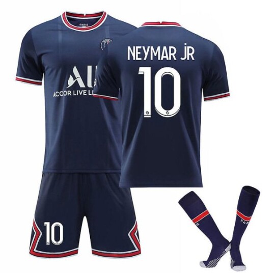 Neymar JR #10 drakt hjemme 2021-2022 Paris fotballdrakter sett L(175-180CM)