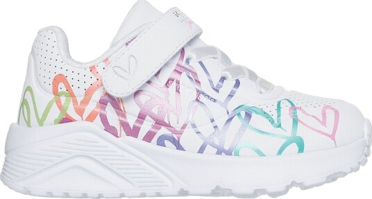 Skechers Sko Uno Lite Lil Metallic Skinn Skechers 26 Sko Hvit