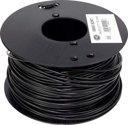 Oceanflex Elektrisk kabel fortinnet 30/50/100 m 2,5 mm2 100 m sort