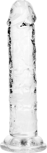 Shots Toys Realrock RealRock: Crystal Clear Straight Realistic Dildo 14.5 cm gjennomsiktig