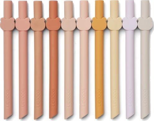 Liewood Badu Sugerør 10pk. Rose Multi Mix