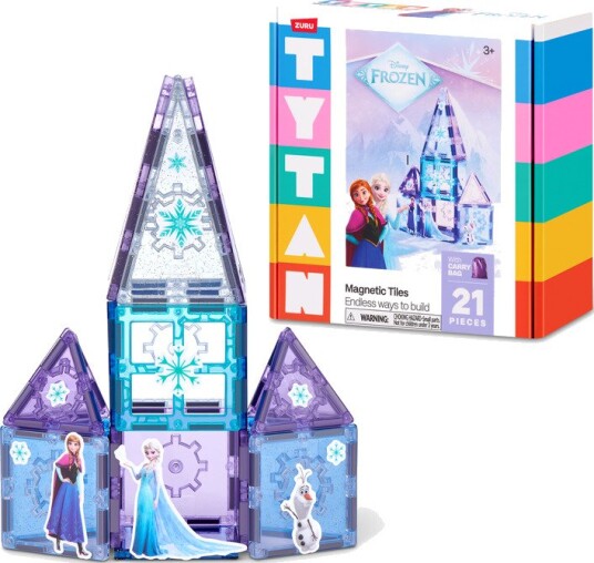 Magnetic Tiles TYTAN Magnetisk Byggesett – 21 Brikker – Disney Frost Magnetic Tiles TYTAN Magnetisk Byggesett – 21 Brikker – Disney Frost