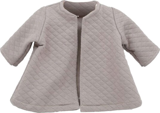 Asi Dukkeklær   43 46 cm   Quiltet Jakke   Warm Grey   Asi   OneSize   Dukkeklær   Grå