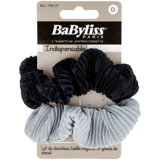 BaByliss Paris Accessories Scrunchie Pleated 2 pcs BaByliss Paris Accessories Scrunchie Pleated 2 pcs
