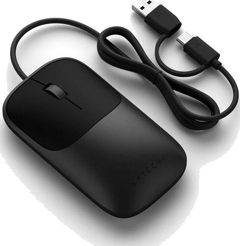 Satechi Slim LX Wired Mus Svart Satechi Slim LX Wired Mus Svart