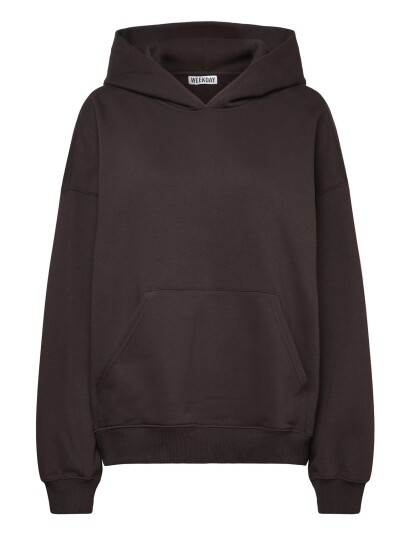 Weekday Oversized Heavyweight Hoodie Brown XXS Weekday Oversized Heavyweight Hoodie Brown XXS