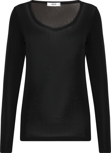 Agolde Corey Scoop Neck Tee Black L Agolde Corey Scoop Neck Tee Black L