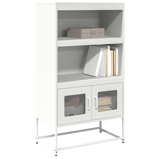 Highboard hvit 68x39x123 cm stål 8721158372079
