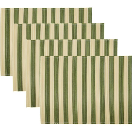 House Doctor HDRayas Spisebrikke 35x46 cm 4 pk Grønn / Natur