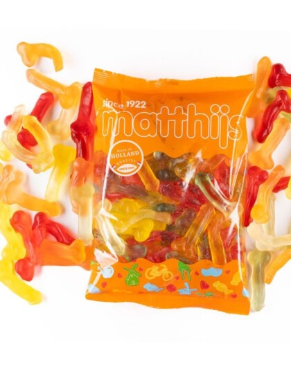 1 kg Matthijs Gomlullen Flerfargede Penisformet Vingummi