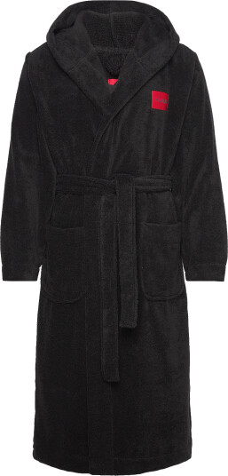 HUGO Terry Gown Hooded Black L