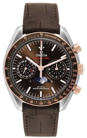 Omega Herreklokke 304.23.44.52.13.001 Speedmaster Moonwatch Brun/Lær