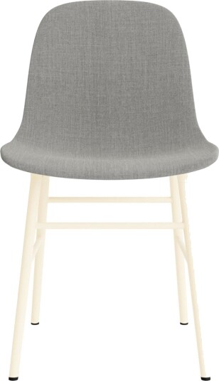 Normann Copenhagen Form Spisestuestol Trukket Gruppe 2 Krem/stål