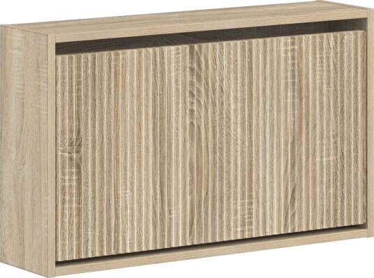 vidaXL Vegghengt skoskap ARNHEM 71 x 17 x 43 cm Konstruert tre