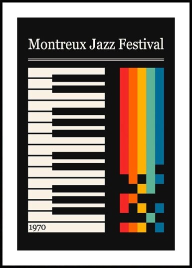 Montreaux Jazz Festival Poster Plakat / 40x50cm