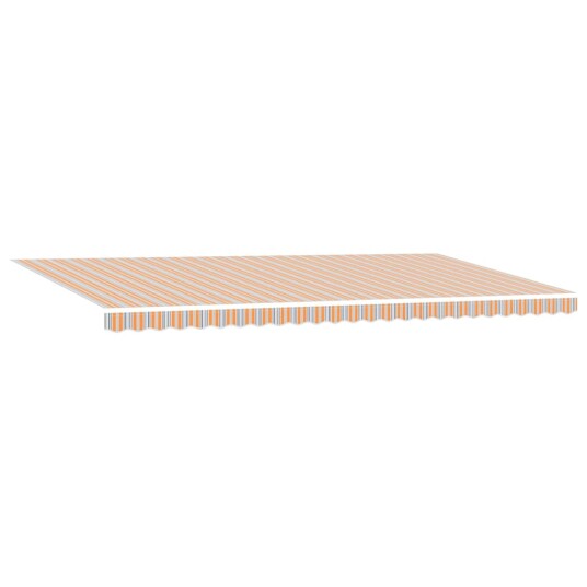 vidaXL Automatisk Uttrekkbar Markise med LED Flerfarget Stripe 600x300 cm