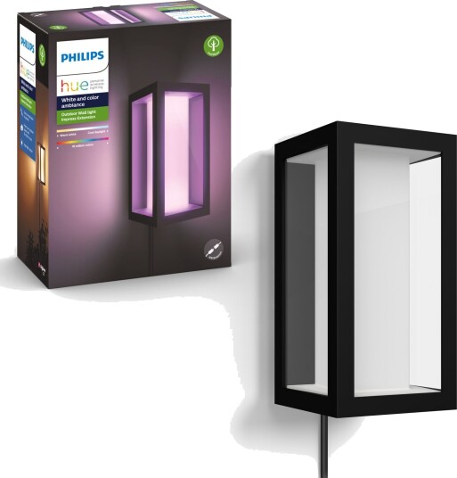 Philips Hue Impress utendørs vegglampe (sort) Philips Hue Impress utendørs vegglampe (sort)